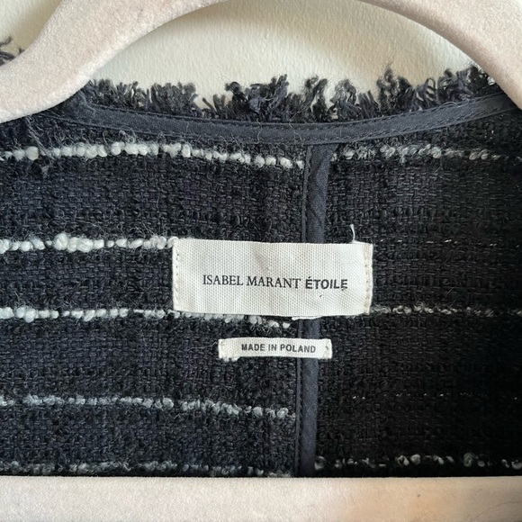 Isabel Marant Etoile Tweed Blazer Jacket Size 38 - Picture 5 of 12